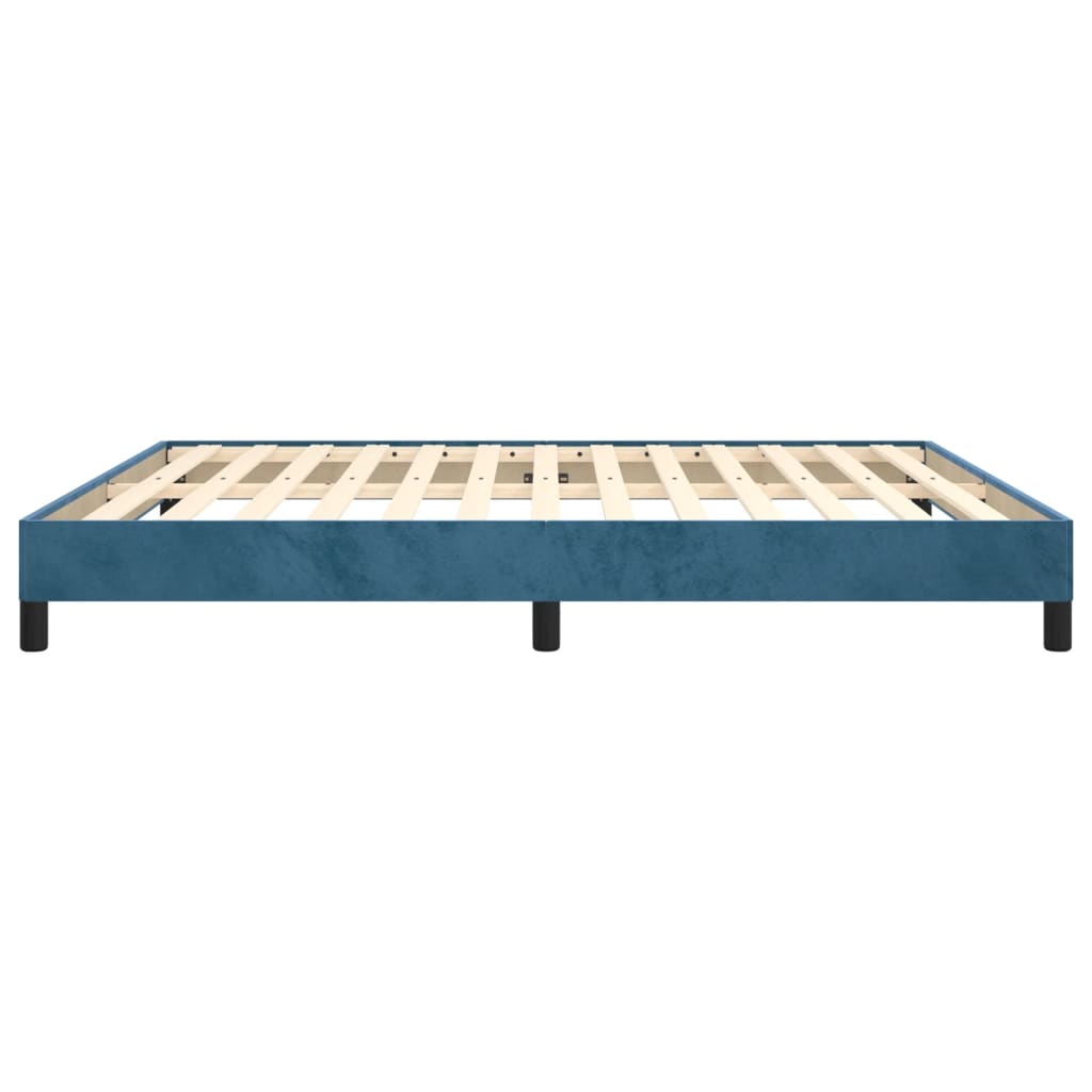 Bedframe Fluweel Donkerblauw 180 x 200 cm 25 cm