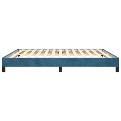 Bedframe Fluweel Donkerblauw 180 x 200 cm 25 cm