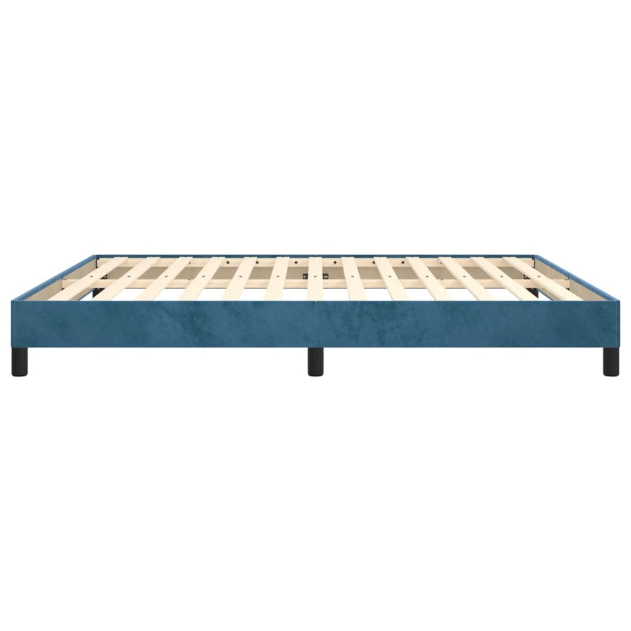 Bedframe Fluweel Donkerblauw 180 x 200 cm 25 cm