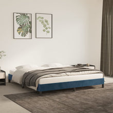 Bedframe Fluweel Donkerblauw 180 x 200 cm 25 cm