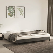 Bedframe Fluweel Donkergrijs 200 x 200 cm 25 cm