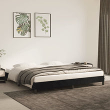 Bedframe Fluweel Zwart 200 x 200 cm 25 cm