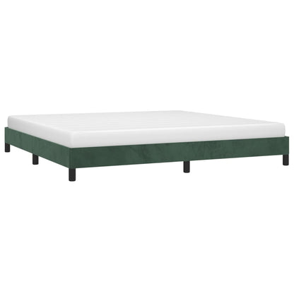 Bedframe Fluweel Donkergroen 200 x 200 cm 25 cm