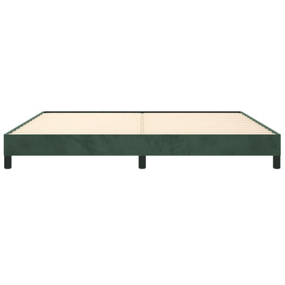 Bedframe Fluweel Donkergroen 200 x 200 cm 25 cm