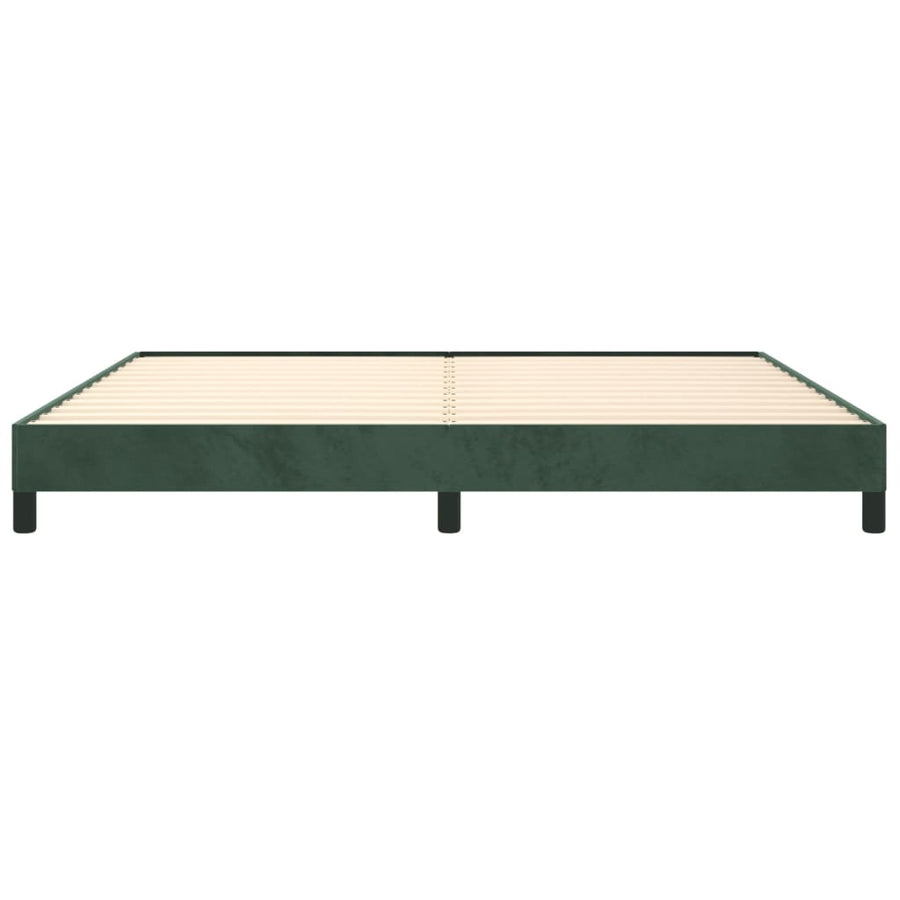 Bedframe Fluweel Donkergroen 200 x 200 cm 25 cm