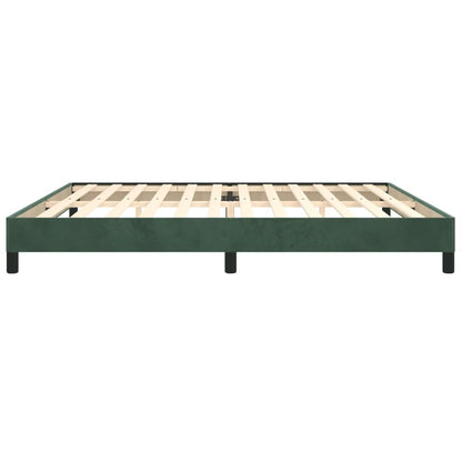 Bedframe Fluweel Donkergroen 200 x 200 cm 25 cm