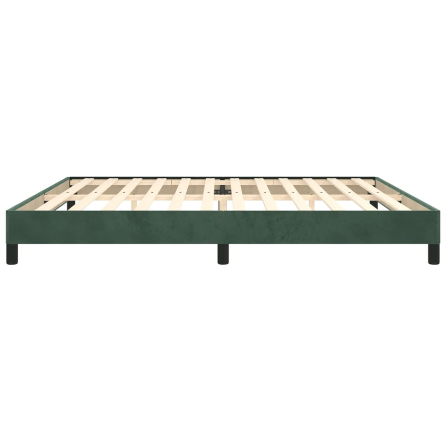 Bedframe Fluweel Donkergroen 200 x 200 cm 25 cm