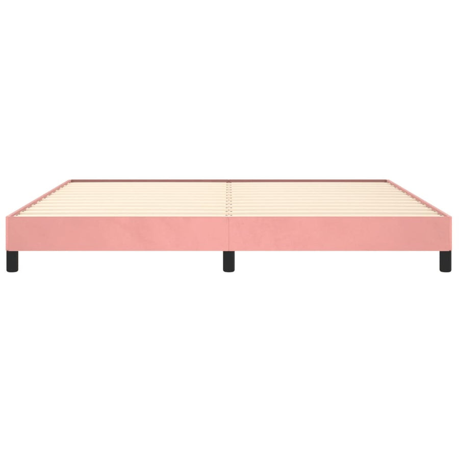Bedframe Fluweel Roze 200 x 200 cm 25 cm