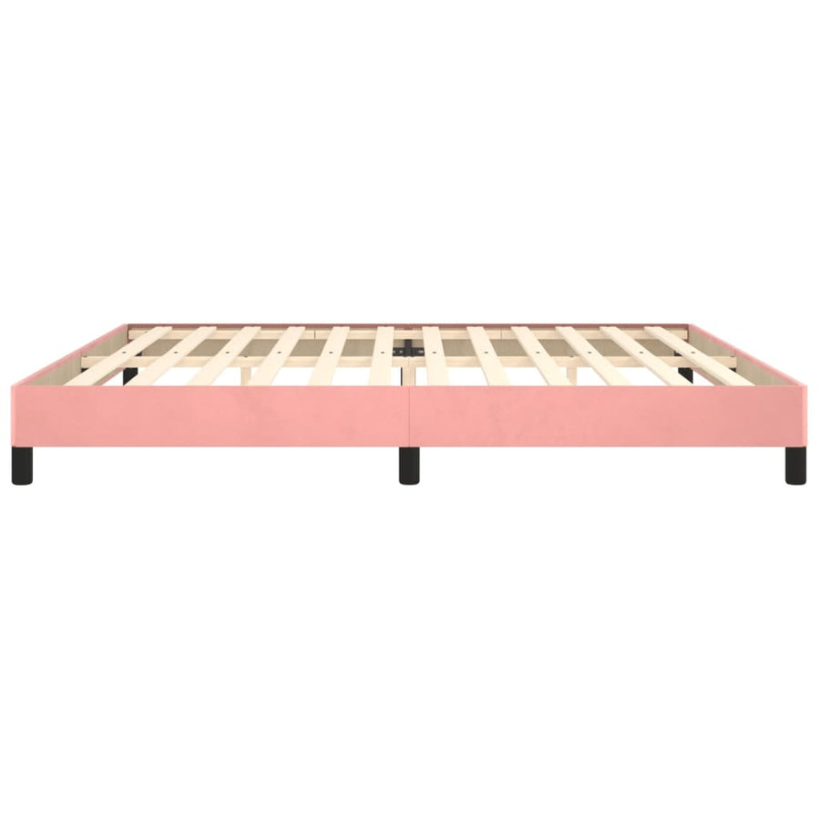 Bedframe Fluweel Roze 200 x 200 cm 25 cm