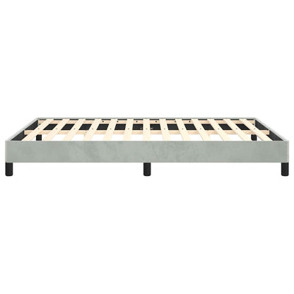 Bedframe zonder matras lichtgrijs 137x190 cm volledig fluweel