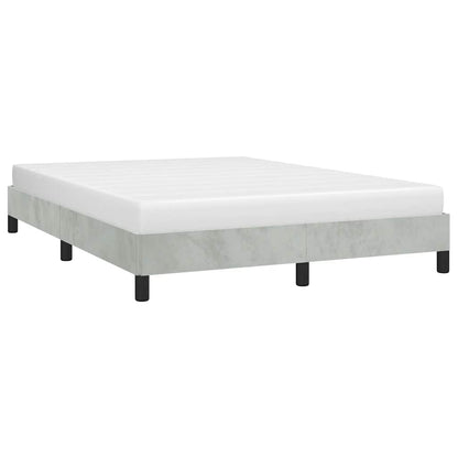 Bedframe zonder matras lichtgrijs 137x190 cm volledig fluweel