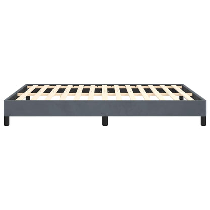 Bedframe zonder matras donkergrijs 137x190 cm volledig fluweel