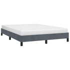Bedframe donkergrijs fluweel 137x190 cm