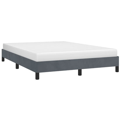 Bedframe zonder matras donkergrijs 137x190 cm volledig fluweel
