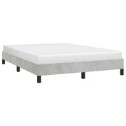 Bedframe 152x203 cm Queen lichtgrijs fluweel
