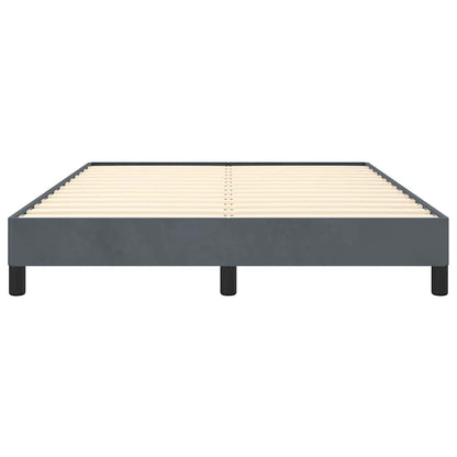Bedframe zonder matras donkergrijs 152x203 cm queensize fluweel
