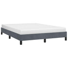 Bedframe 152x203 cm donkergrijs fluweel