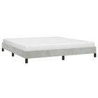 Bedframe California King lichtgrijs fluweel