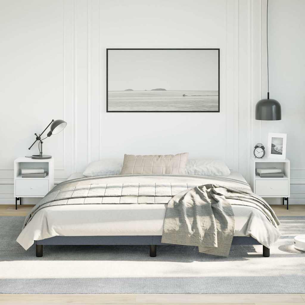 Bedframe zonder matras donkergrijs California King-formaat fluweel