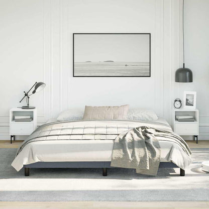 Bedframe zonder matras donkergrijs California King-formaat fluweel