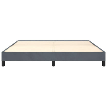 Bedframe zonder matras donkergrijs California King-formaat fluweel