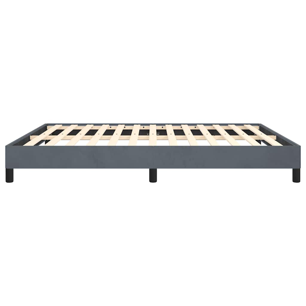 Bedframe zonder matras donkergrijs California King-formaat fluweel