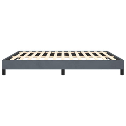 Bedframe zonder matras donkergrijs California King-formaat fluweel