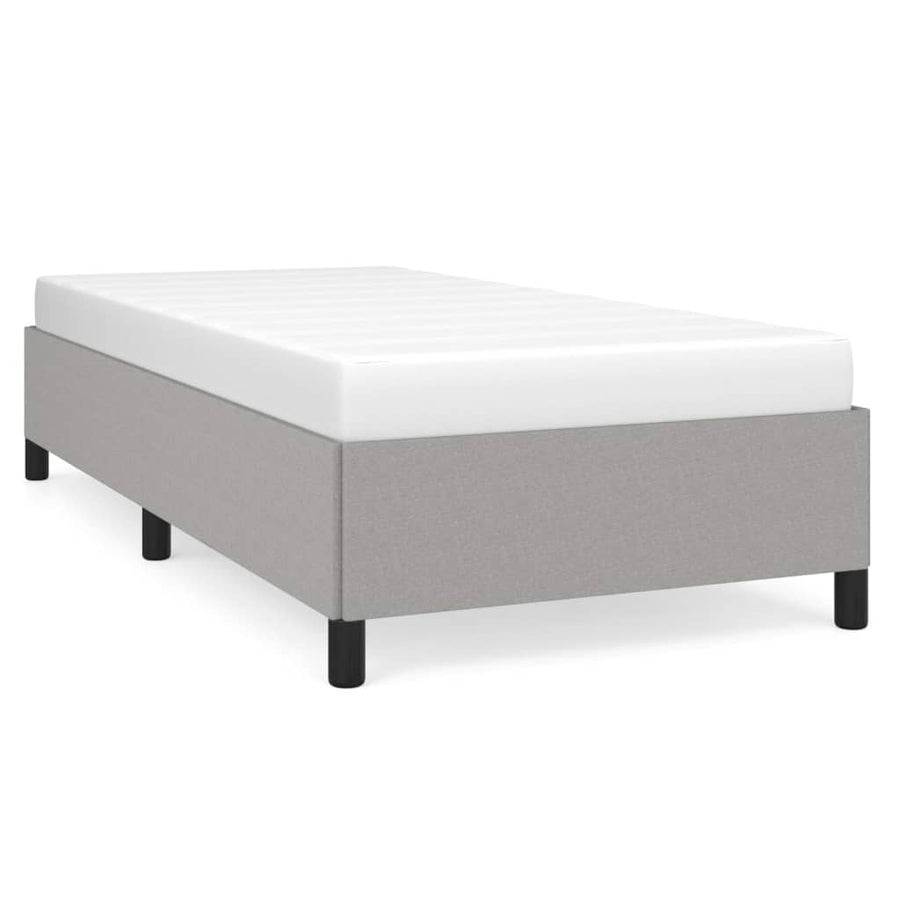 Bedframe Stof Lichtgrijs 80 x 200 cm 35 cm