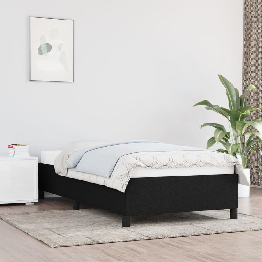 Bedframe Stof Zwart 80 x 200 cm 35 cm