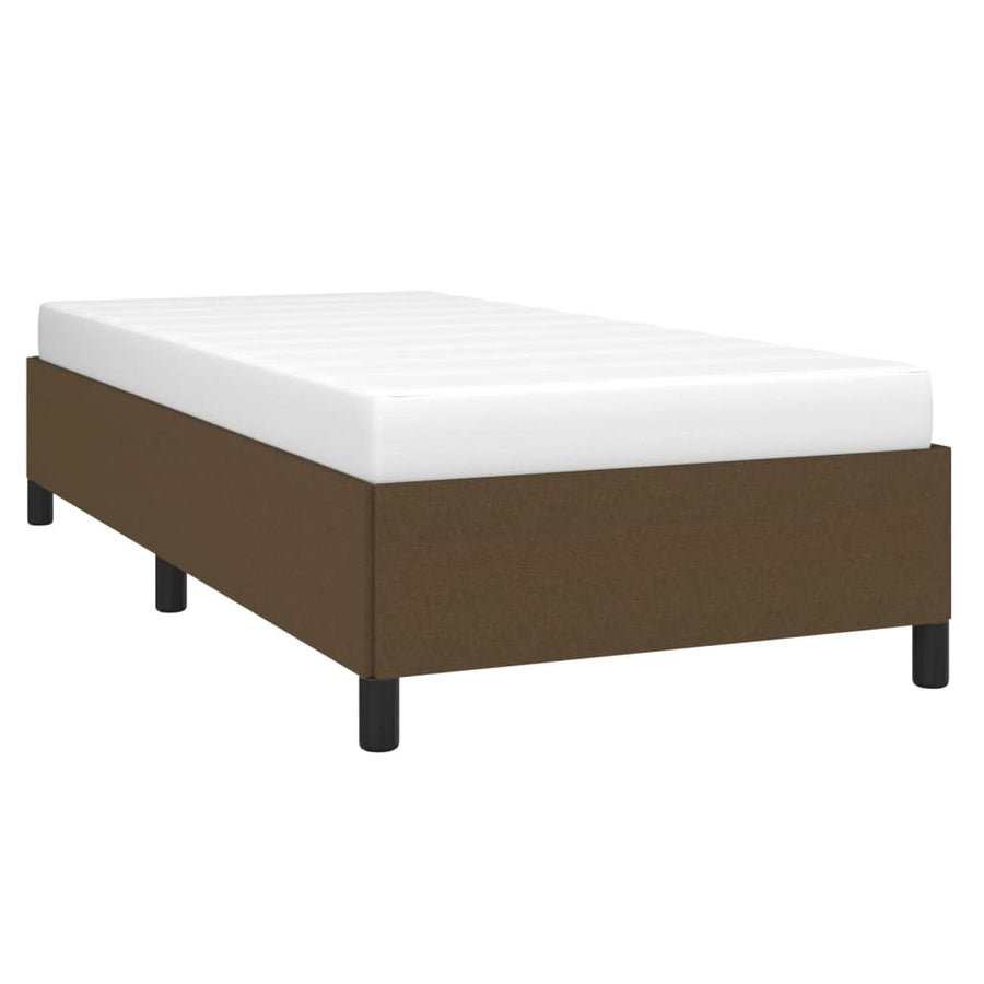Bedframe Stof Donkerbruin 80 x 200 cm 35 cm