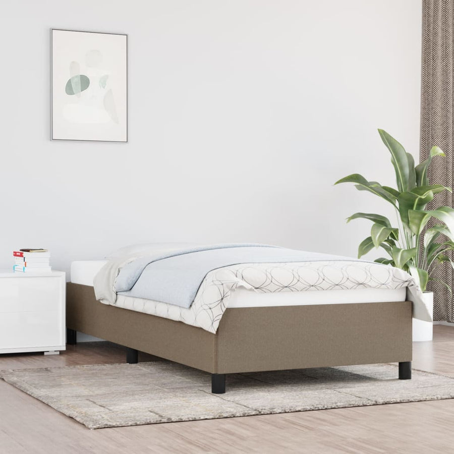 Bedframe Stof Taupe 80 x 200 cm 35 cm