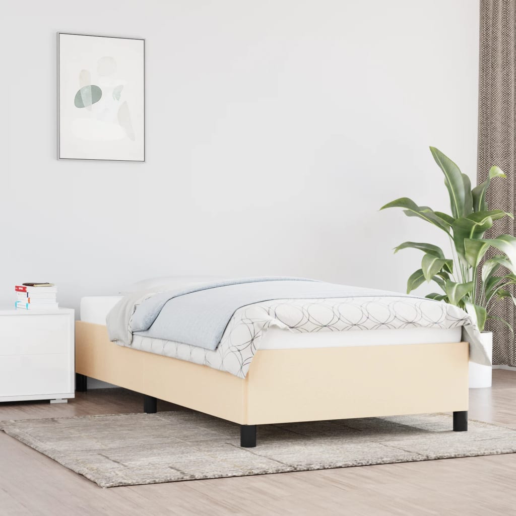 Bedframe Stof Crème 80 x 200 cm 35 cm