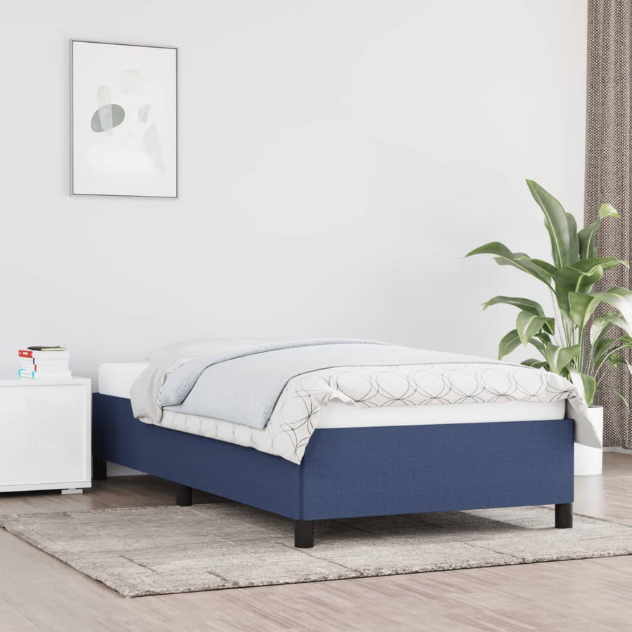 Bedframe Stof Blauw 80 x 200 cm 35 cm