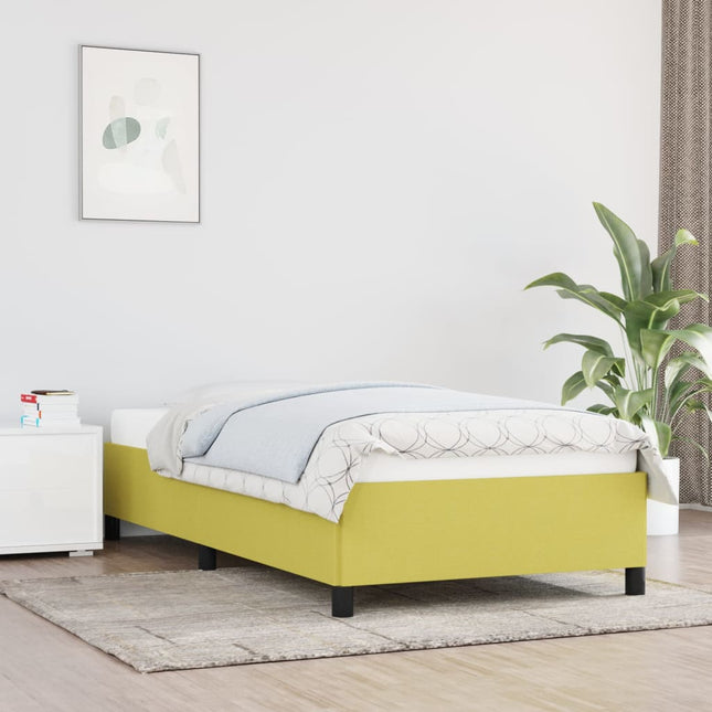 Bedframe stof groen 80x200 cm 80 x 200 cm 35 cm