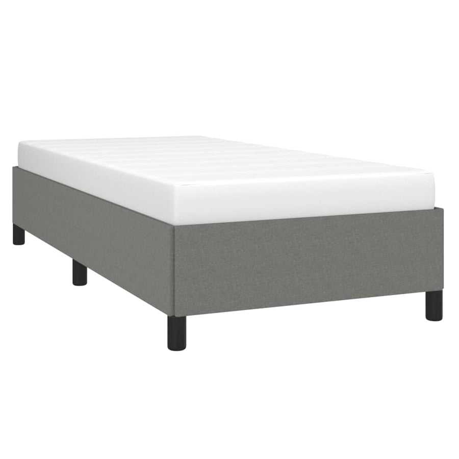 Bedframe Stof Donkergrijs 90 x 190 cm 35 cm