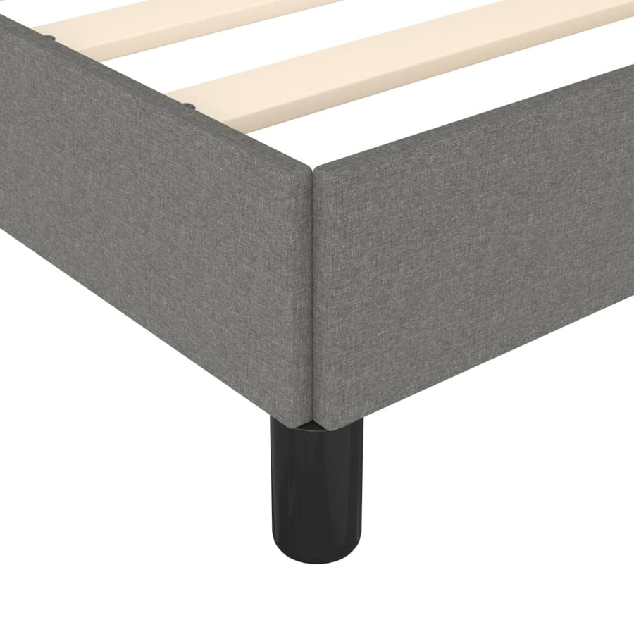 Bedframe Stof Donkergrijs 90 x 190 cm 35 cm
