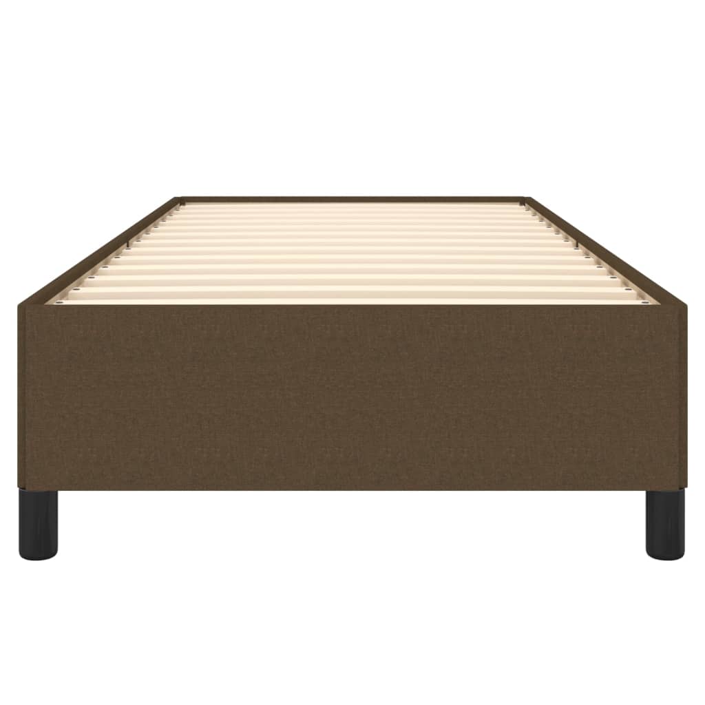 Bedframe Stof Donkerbruin 90 x 190 cm 35 cm