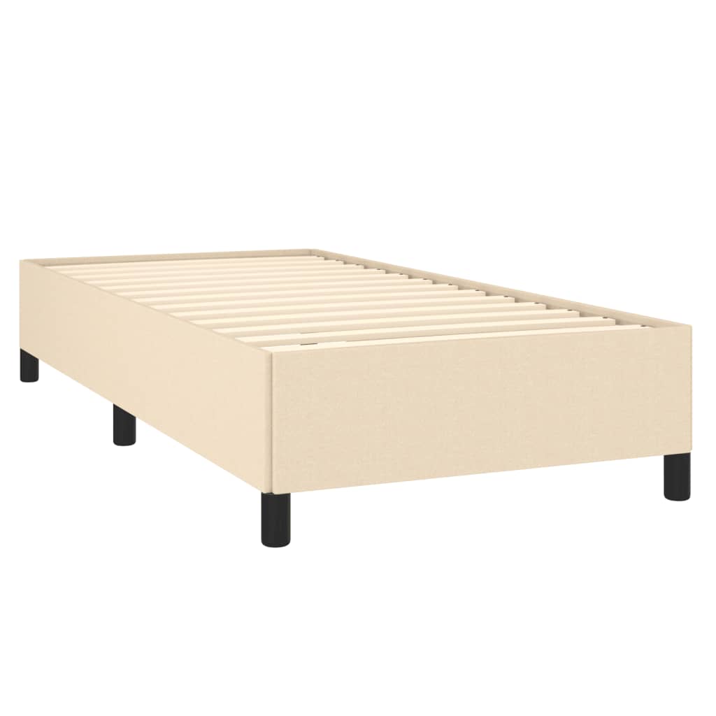 Bedframe Stof Kleurig Crème 90 x 190 cm 35 cm