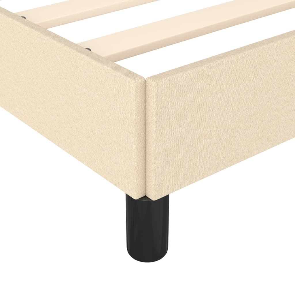 Bedframe Stof Kleurig Crème 90 x 190 cm 35 cm