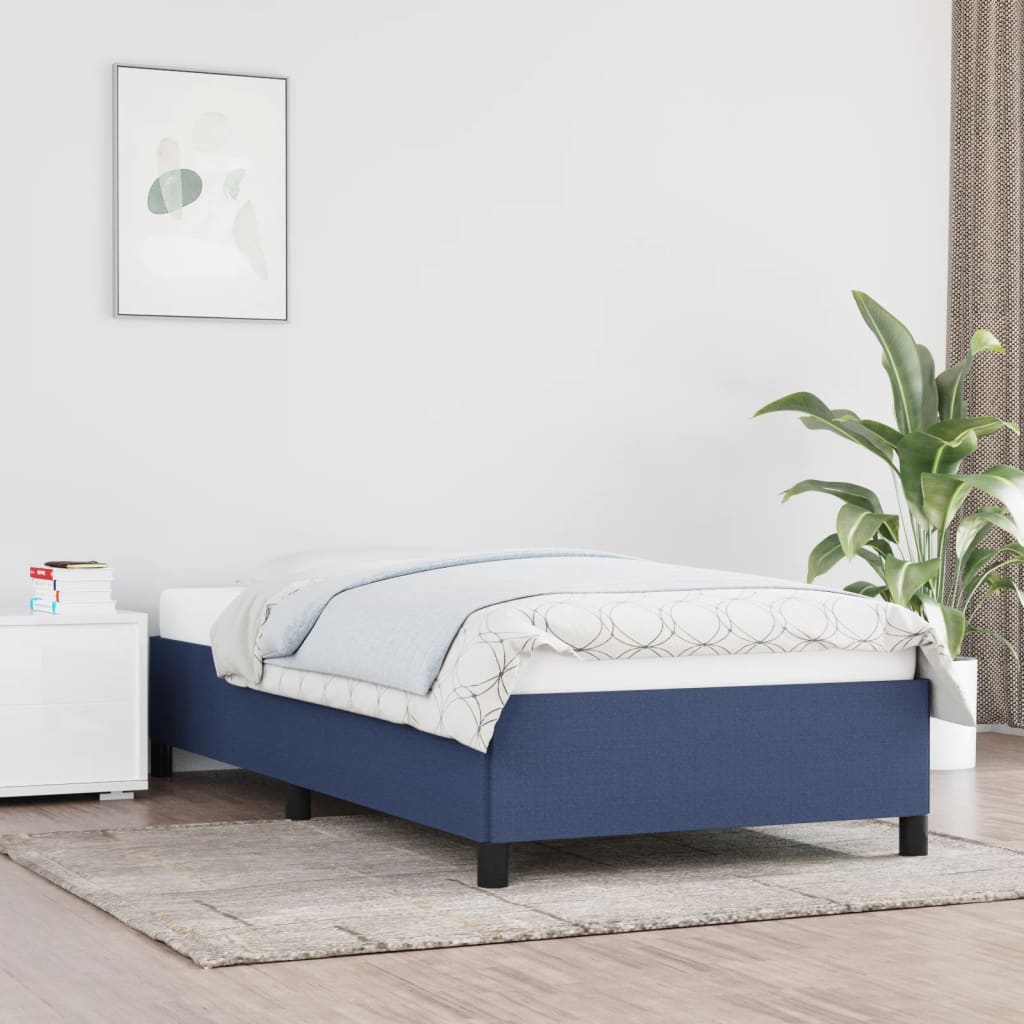 Bedframe Stof Blauw 90 x 200 cm 35 cm