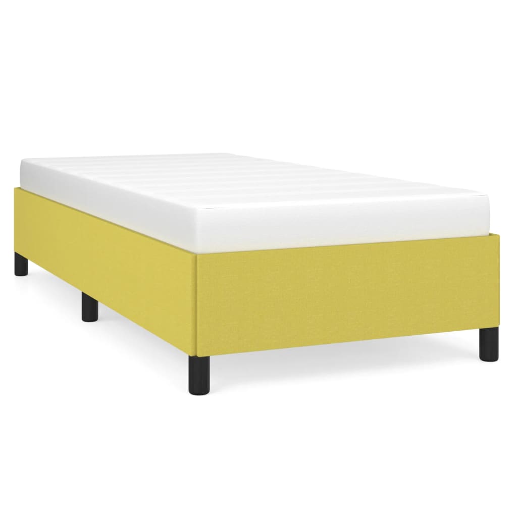 Bedframe stof groen 90x200 cm