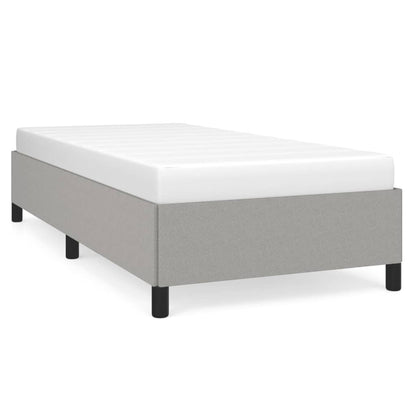 Bedframe Stof Lichtgrijs 100 x 200 cm 35 cm