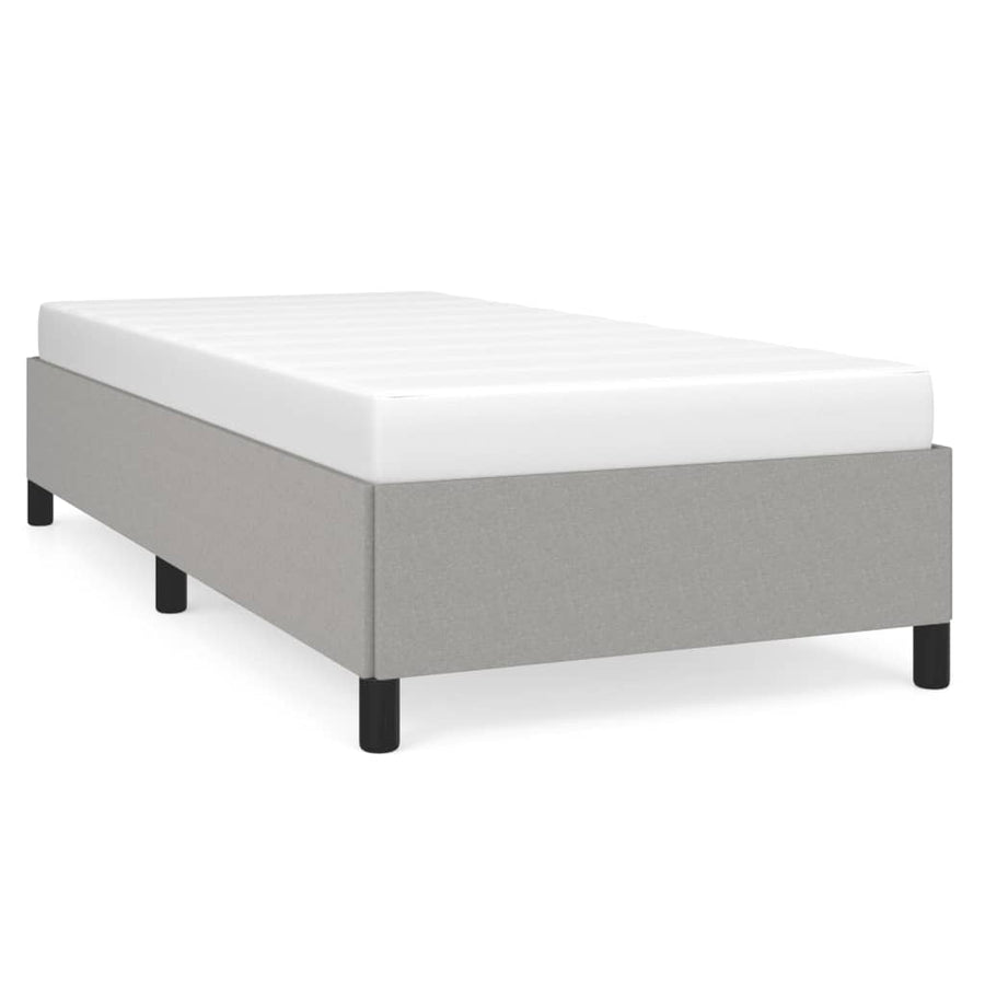 Bedframe Stof Lichtgrijs 100 x 200 cm 35 cm