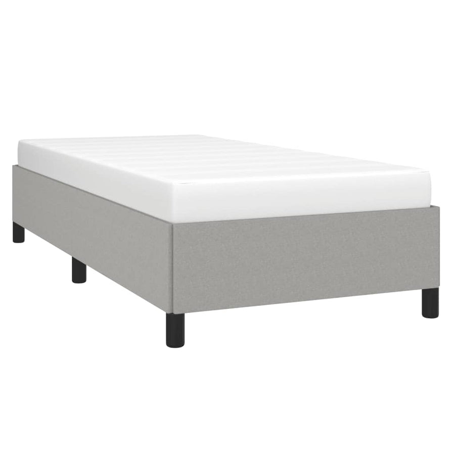 Bedframe Stof Lichtgrijs 100 x 200 cm 35 cm