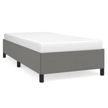 Bedframe Stof Donkergrijs 100 x 200 cm 35 cm