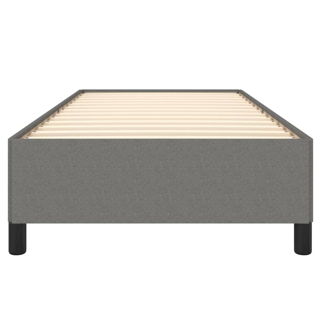 Bedframe Stof Donkergrijs 100 x 200 cm 35 cm