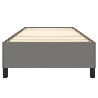 Bedframe Stof Donkergrijs 100 x 200 cm 35 cm