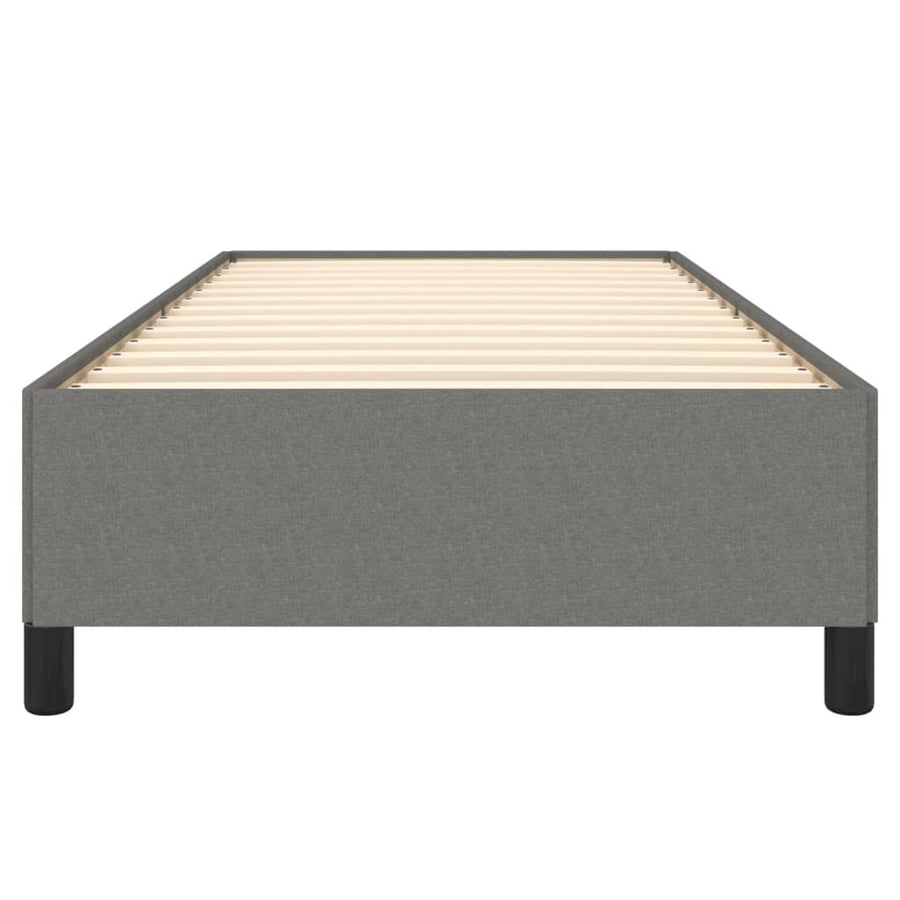 Bedframe Stof Donkergrijs 100 x 200 cm 35 cm