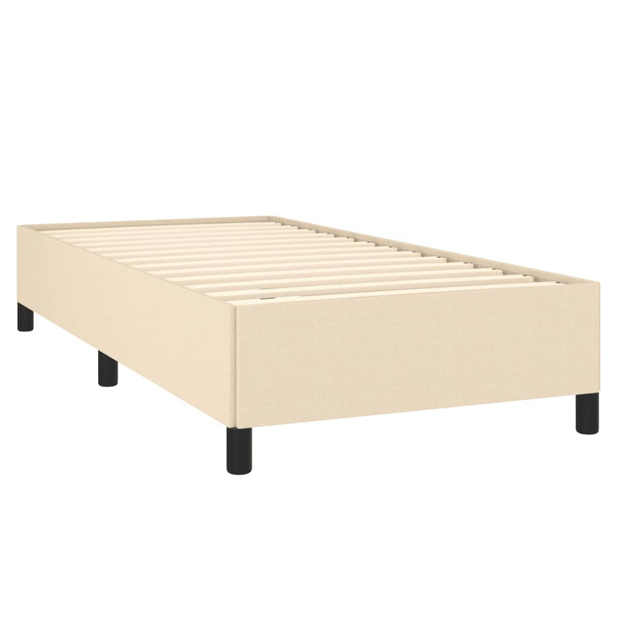 Bedframe Stof Kleurig Crème 100 x 200 cm 35 cm