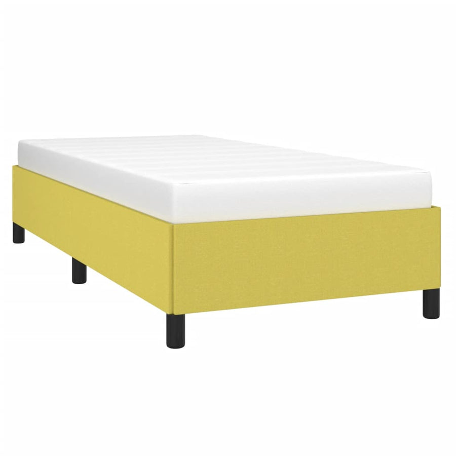 Bedframe zonder matras 100x200 cm stof groen
